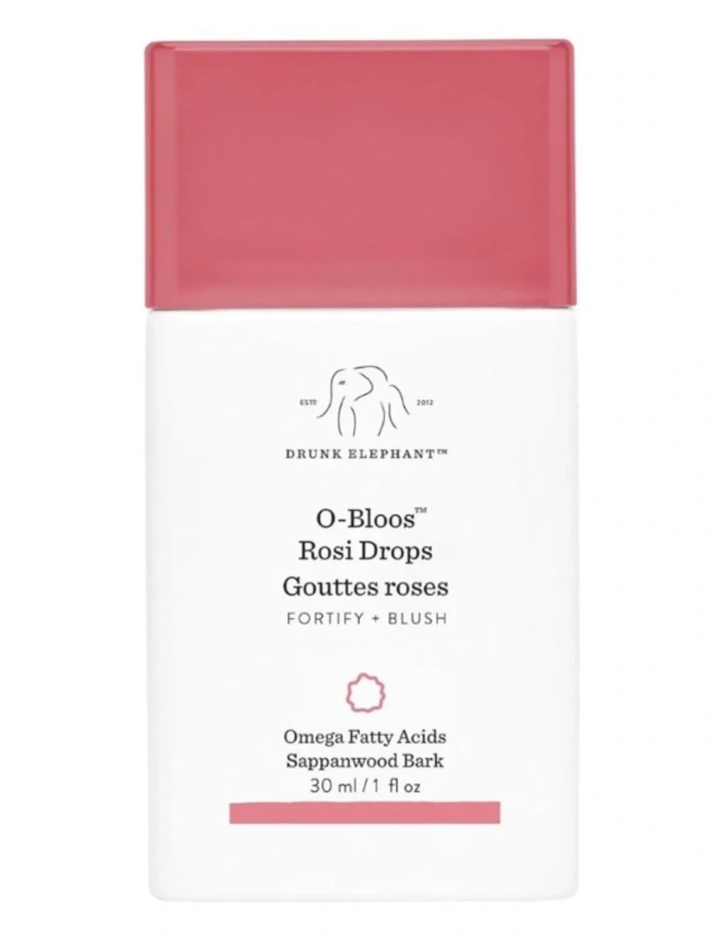 Drunk Elephant O-Bloos Rosy Drops Liquid Blush NEW! FULL SIZE!